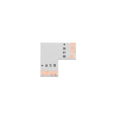 Conector para Tira Led RGB Monocolor en L soldable