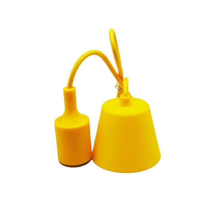 Florón portalamparas e27 silicona