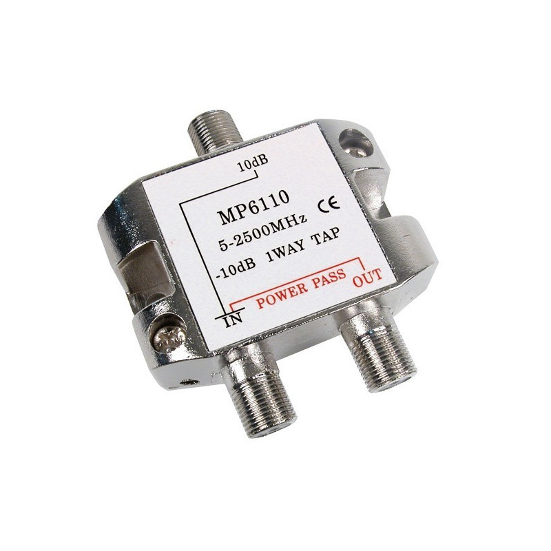 Derivador de 1 salida - 10dB (5-2400Mhz)