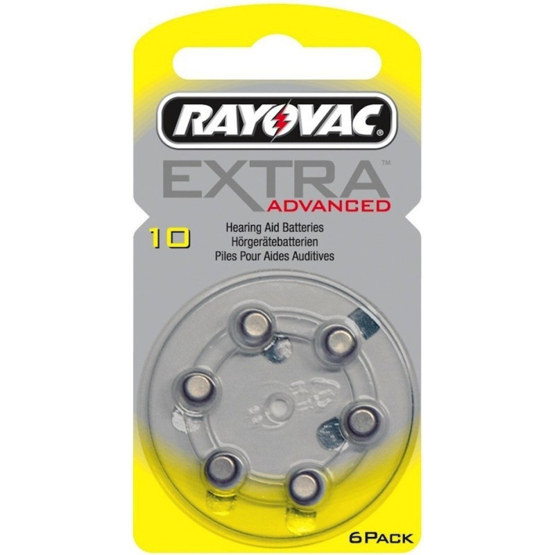 Pilas Audífono Zinc 1,45V 6UD