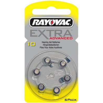 Pilas Audífono Zinc 1,45V 6UD