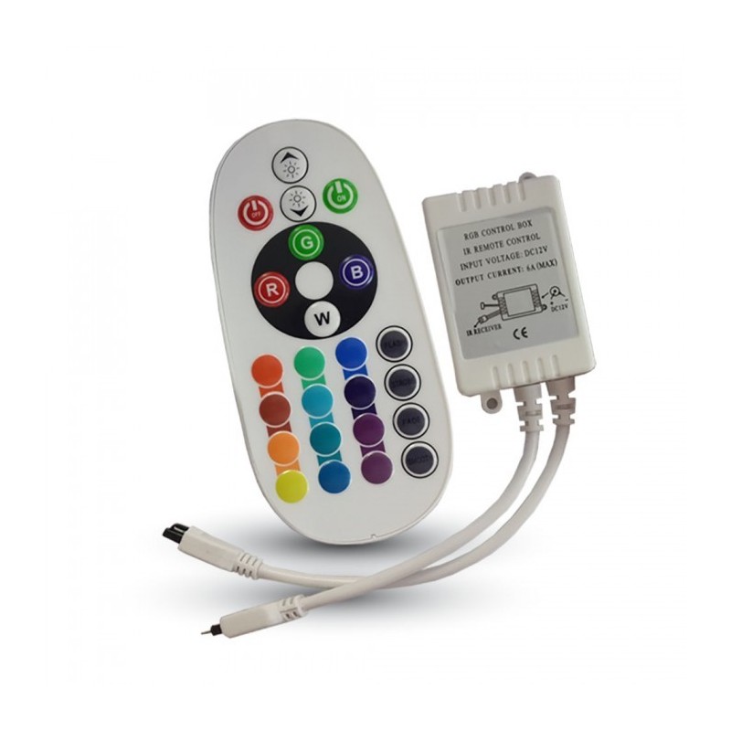 Controlador infrarrojo con control remoto 24 botones