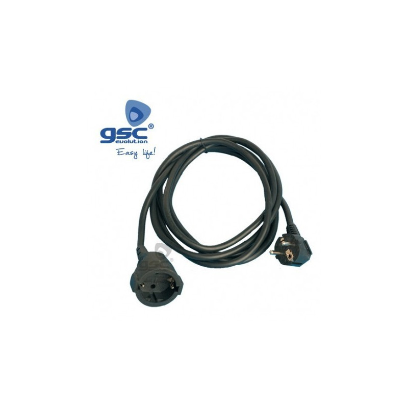 Prolongador negro 5m 3500W
