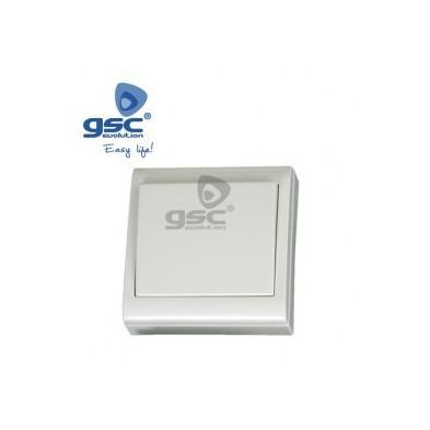 Interruptor de doble polo blanco