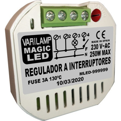 Regulador a interruptor para bombillas LED