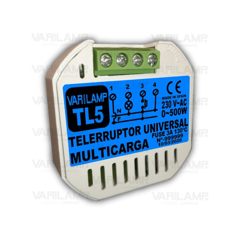 Telerruptor universal para cualquier tipo de carga a 230VAC