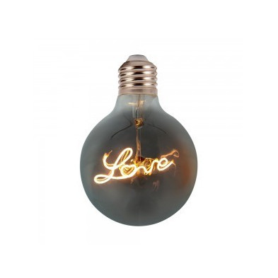 Bombilla filamento LED E27 3W Globo G125 3D 3000K