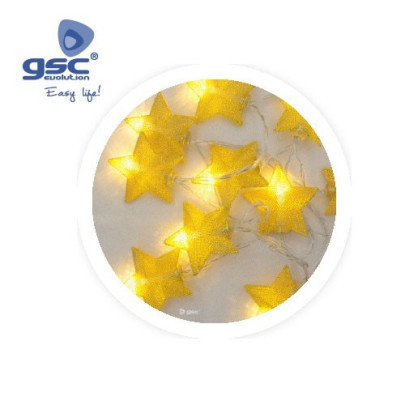 Estrellas de LED Doradas