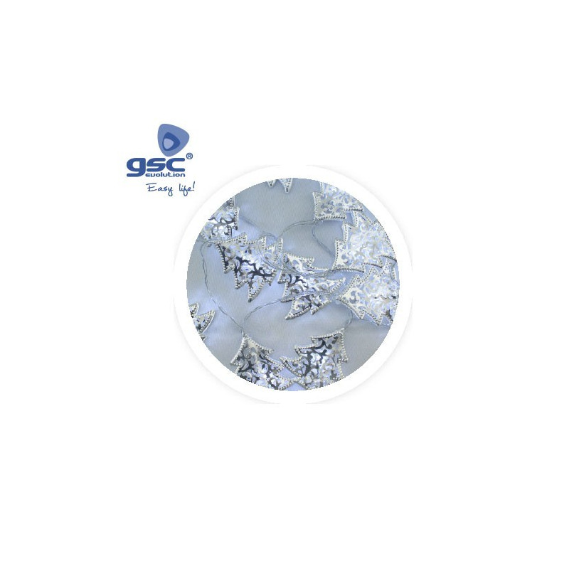 Árboles de LED Plateados