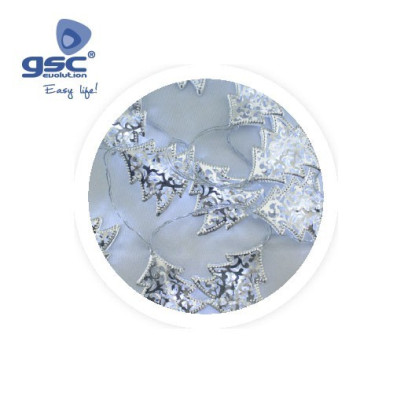 Árboles de LED Plateados