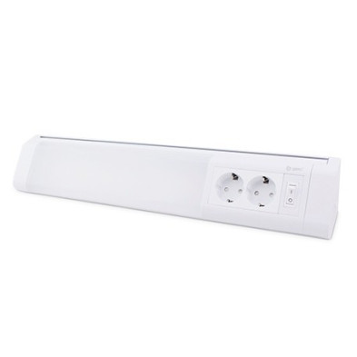 Aplique espejo LED Recto IP44 con toma de corriente