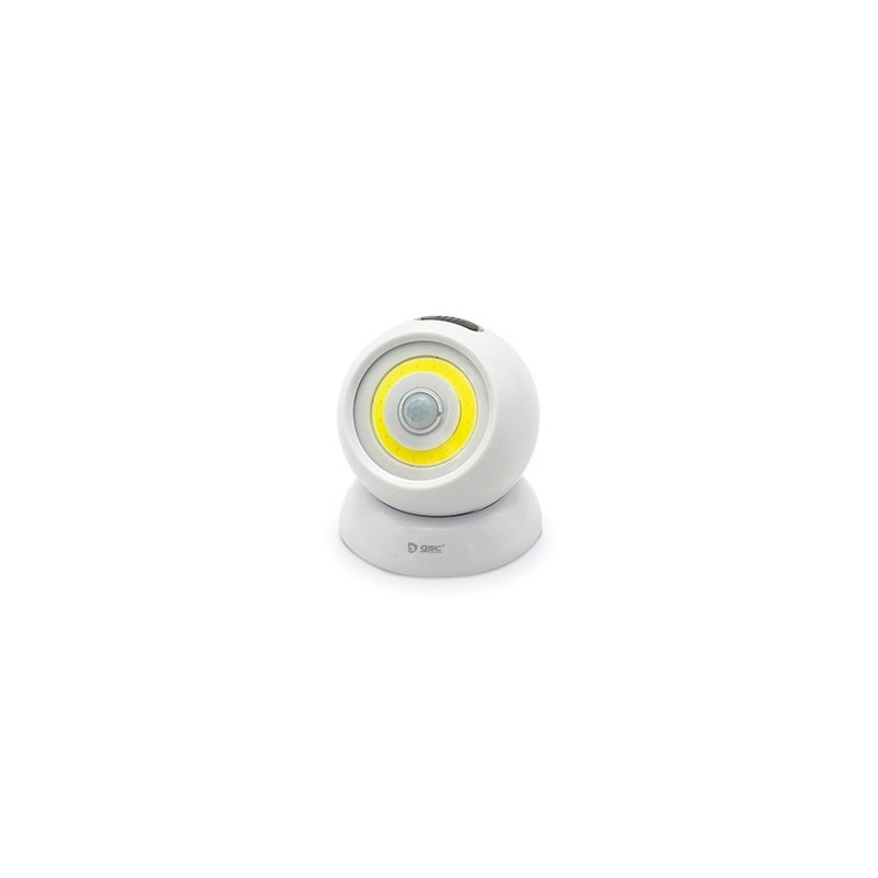 Aplique LED 2W con sensor de movimiento a pilas