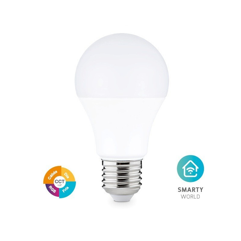 Bombilla LED E27 8W Smart RGB