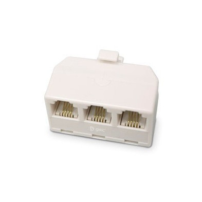 Distribuidor telefónico triple 6P/4C RJ11