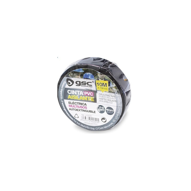 Cinta aislante eléctrica PVC 19mm