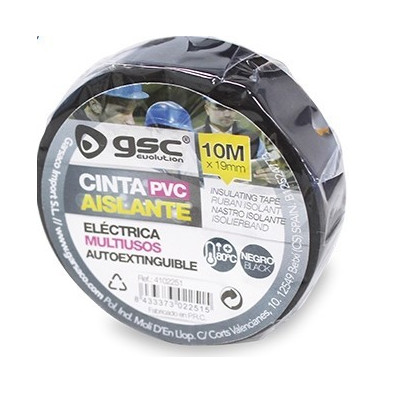 Cinta aislante eléctrica PVC 19mm