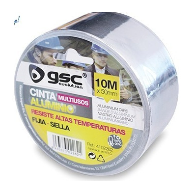 10M Cinta de aluminio -20ºC a +110ºC 50mm