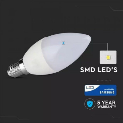 Bombilla Profesional LED vela 5.5W E14