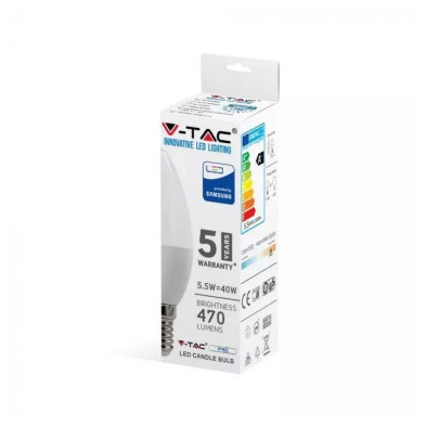 Bombilla Profesional LED vela 5.5W E14
