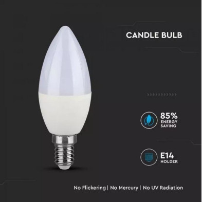 Bombilla Profesional LED vela 5W E14