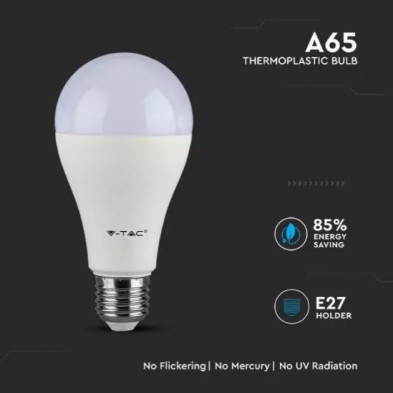 Bombilla LED 17W E27 A60 5 años de garantía