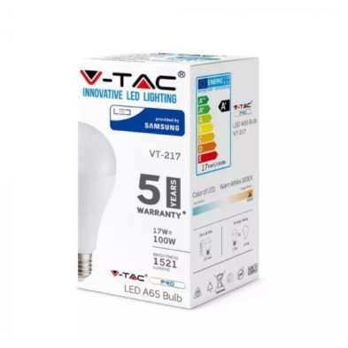 Bombilla LED 17W E27 A60 5 años de garantía