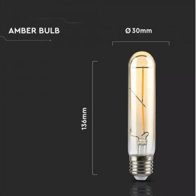 Bombilla LED tubular E27 5W
