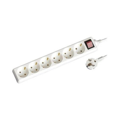 Base múltiple 6 tomas + interruptor