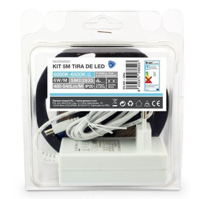 Kit 5M Tira de LED 6W/M IP20