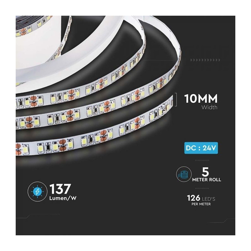 Tira LED SMD3528 60 LEDs/m 8W IP20