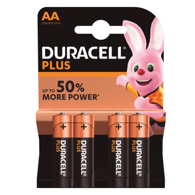 Pila Duracell Alcalina plus LR06 AA (Pack4)