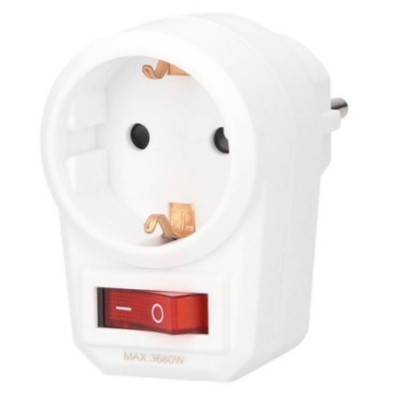 Adaptador doble sucko con interruptor