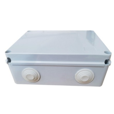 Caja conexión cuadrada 300x220x120mm IP55 Gris