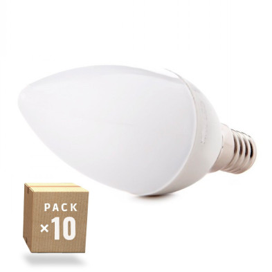 Pack 10 Bombillas LED 6W E14 Vela Libertina