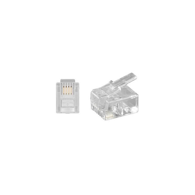 Conector telefónico 6P/4C RJ11