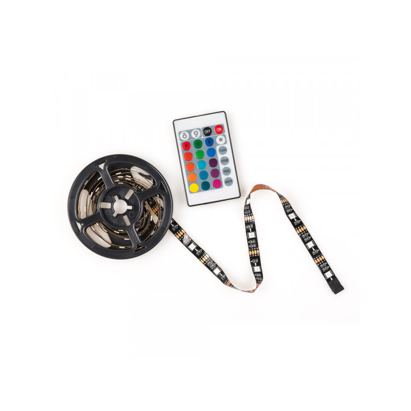 Tira de LED USB 4x0.5m para TV RGB con mando